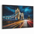 Tower Bridge Canvas - Dynamic London Lights and Night Sky