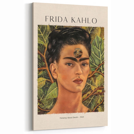 Frida Kahlo Wall Art – Thinking About Death, 1943 | Frida Kahlo Canvas