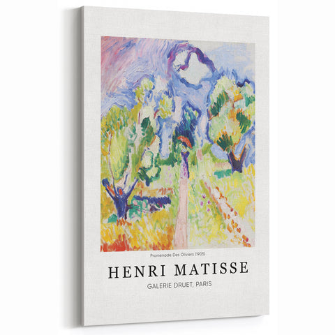 Henri Matisse Art Prints – Promenade Des Oliviers, 1905 – Matisse Canvas Art