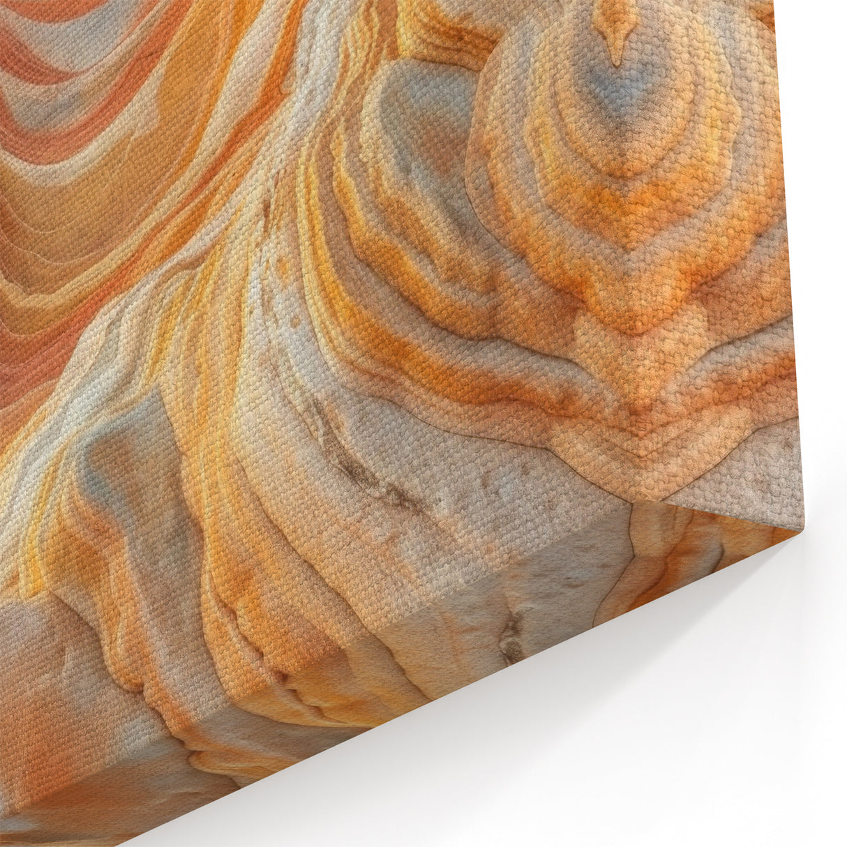 Nature Canvas Print - Arizona Desert Waves & Multicolor Rock Formations