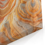 Nature Canvas Print - Arizona Desert Waves & Multicolor Rock Formations