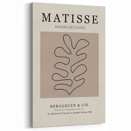 Henri Matisse Art Prints – Papiers Découpés Canvas Wall Art – Minimalist Design