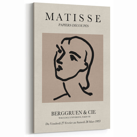 Henri Matisse Art Prints – Papiers Découpés Face Canvas Wall Art – Modernism