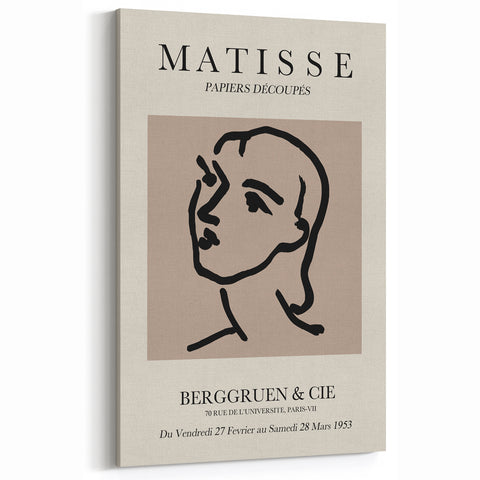 Henri Matisse Art Prints – Papiers Découpés Face Canvas Wall Art – Modernism