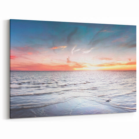 Scenic Estonia Prints - Baltic Sea Sunset Over Calm Waters