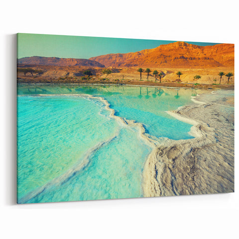 Dead Sea Tranquility - Stunning Jordan Wall Art in Scenic Desert Landscape