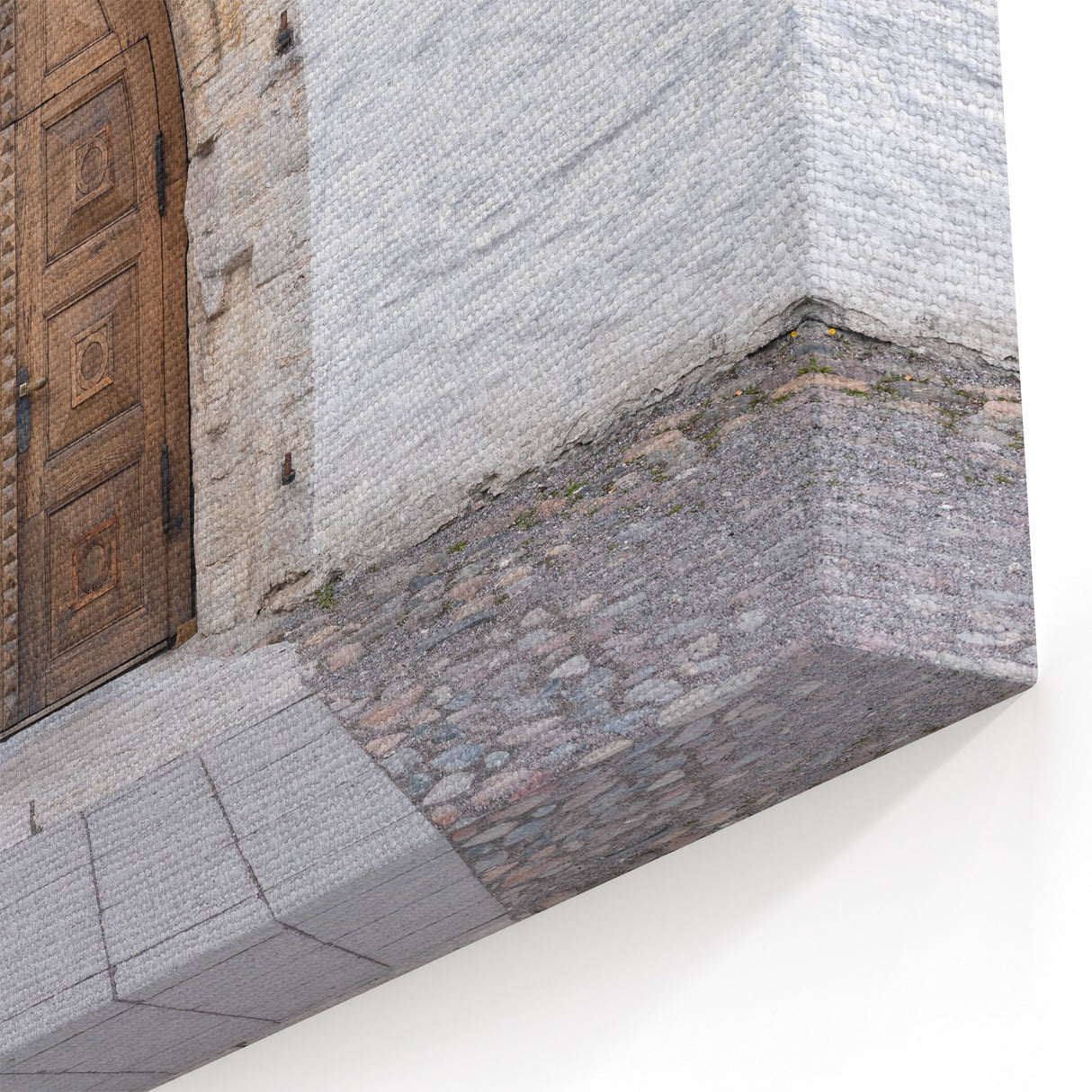 Estonian Architecture Wall Decor - Medieval Wooden Doorway Design