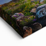 Estonian Landscape Art - Rocky Baltic Sea Shore at Sunset