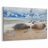 Scenic Estonia Prints - Baltic Sea Shore with Stormy Skies