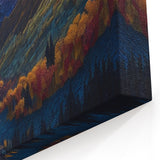 Vibrant Sunset and Mountain Landscape Wall Print - Denali Wilderness Art
