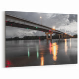 Arkansas Landscape Prints - Evening Reflections Under Bridge Scenic Art