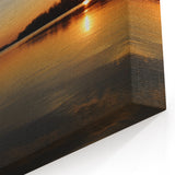 Arkansas Nature Photography - Serene Sunset Over Lake Scenic Wall Art