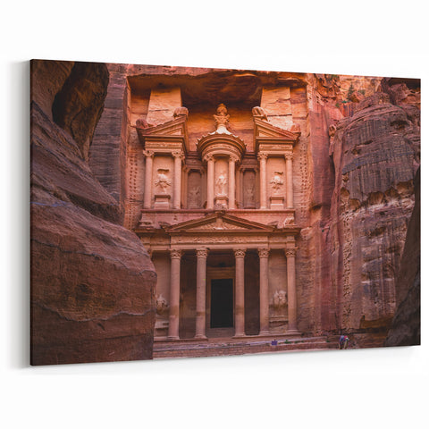 Petra Treasury - Stunning Jordan Wall Art in Ancient Rock-Cut Wonder