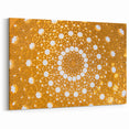 Golden Geometric Omani Ceiling Wall Art – Stunning Middle Eastern Decor