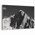 French Alps Wall Art – Black and White Mountain Peaks in the Alps