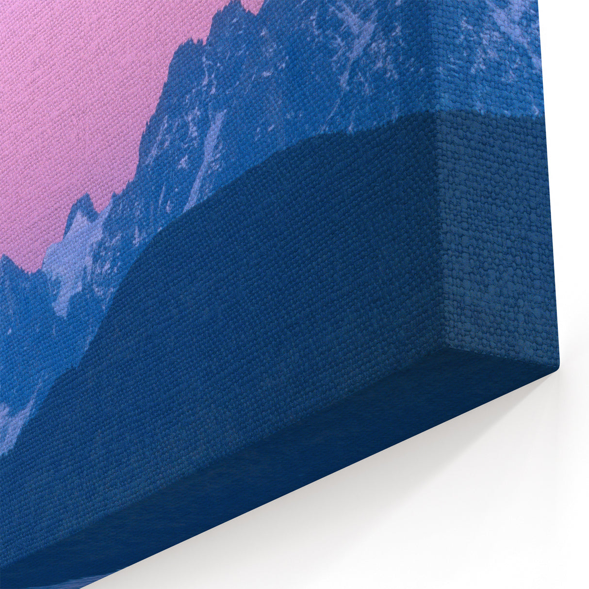 Scenic French Alps Prints - Pink Sunset Over Majestic Mountain Peaks