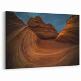 Arizona Desert Wilderness at Dusk Print - Coyote Buttes Wall Art