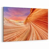 Southwest Desert Scenery - Arizona’s Coyote Buttes at Vibrant Sunset