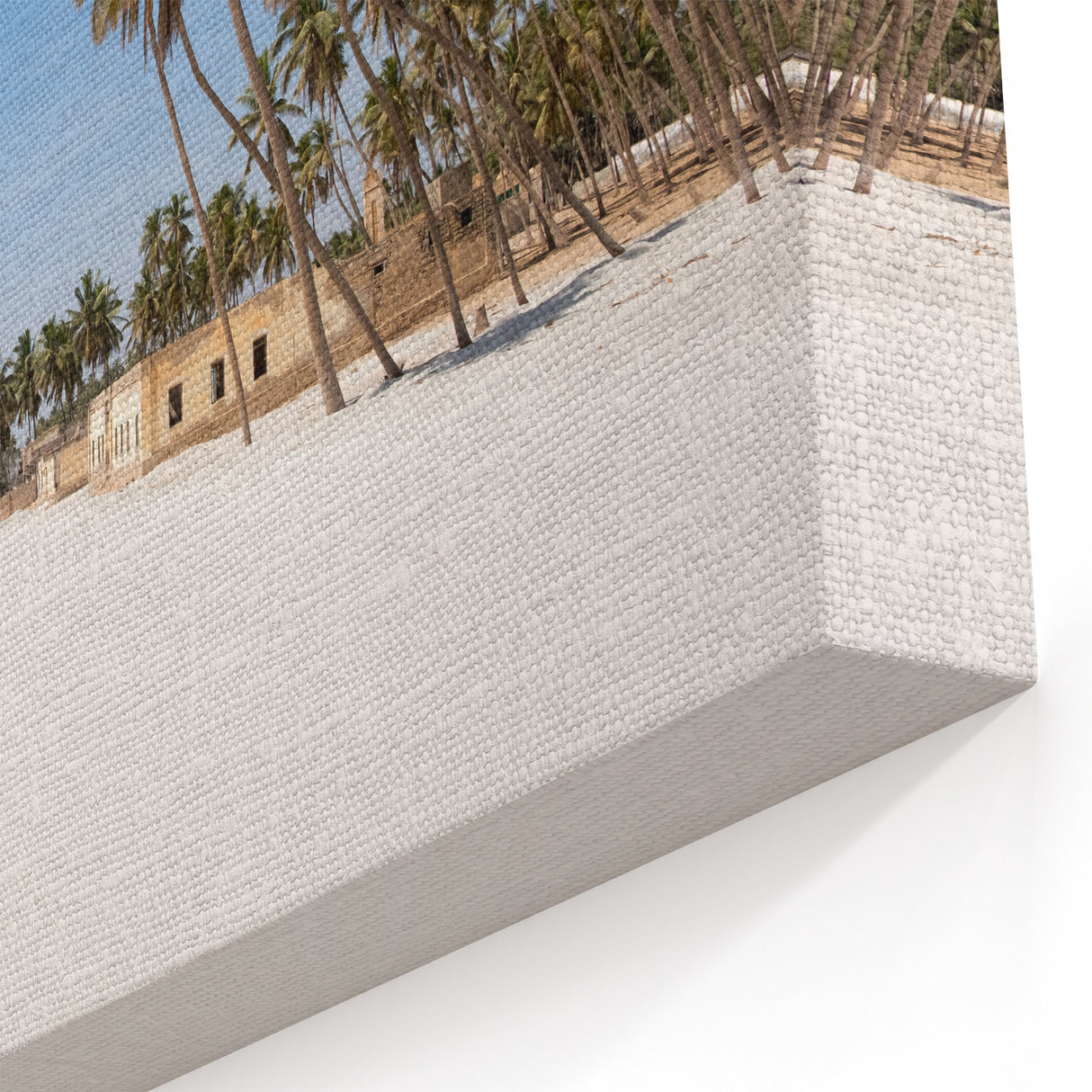 Omani Palm Beach Wall Art – Scenic Arabian Peninsula Coastal Landscape