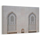 Intricate Mosque Window Design Oman Wall Art – Elegant Middle Eastern Print