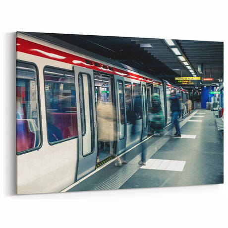 Lyon Wall Art – Vibrant Lyon Metro Scene Capturing City Motion