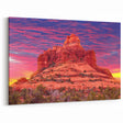 Sedona Landscape Paintings - Vibrant Sunset Over Red Rock Arizona Desert Art