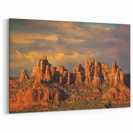 Arizona Desert Art - Dramatic Red Rock Canyon Sedona Landscape Print