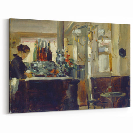 Édouard Manet Prints - Intimate French Café Interior for Home Decor
