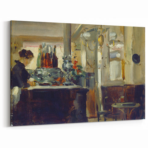Édouard Manet Prints - Intimate French Café Interior for Home Decor