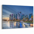 Dusk Skyline Doha - Urban Reflections Canvas Print
