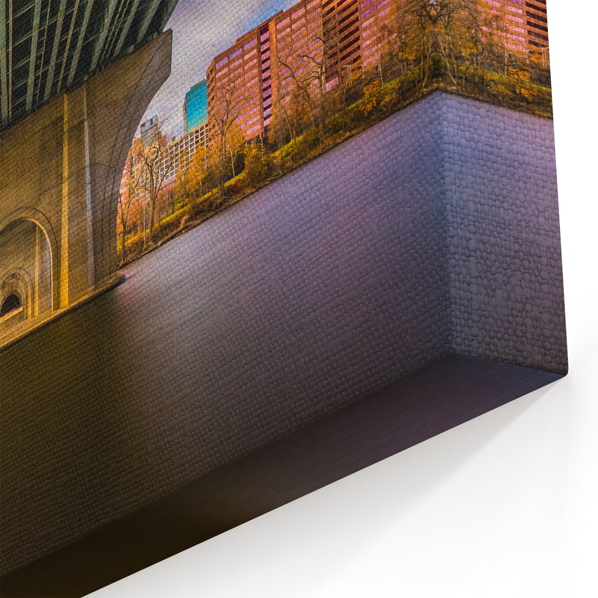 Connecticut Photography - Modern Urban Bridge Architecture Art Print