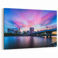 Connecticut Photography - Hartford Skyline at Sunset Connecticut Canvas Art