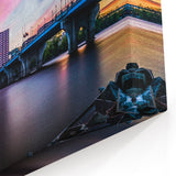 Connecticut Photography - Hartford Skyline at Sunset Connecticut Canvas Art