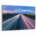 Connecticut Photography - Light Trails on Highway at Dusk Scenic Connecticut Art