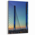 Delaware Photography Art - Modern Bridge at Sunset in Coastal Scene