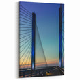 Delaware Photography Art - Modern Bridge at Sunset in Coastal Scene