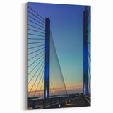 Delaware Photography Art - Modern Bridge at Sunset in Coastal Scene