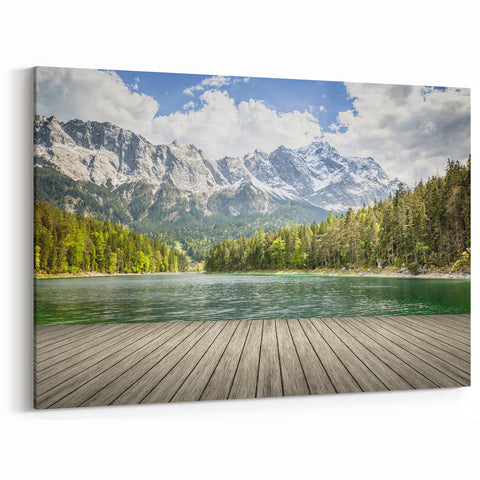 Bavarian Alps Art - Scenic Lake and Mountain View in Germany