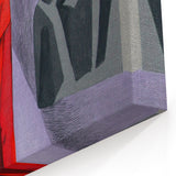 Bavaria Canvas Prints - Expressionist Religious Scene in Bold Red
