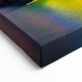 Auckland Sunset Bridge - Colorful Skyline Canvas