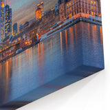 German Cities Wall Art - Scenic Frankfurt Skyline at Sunset Print