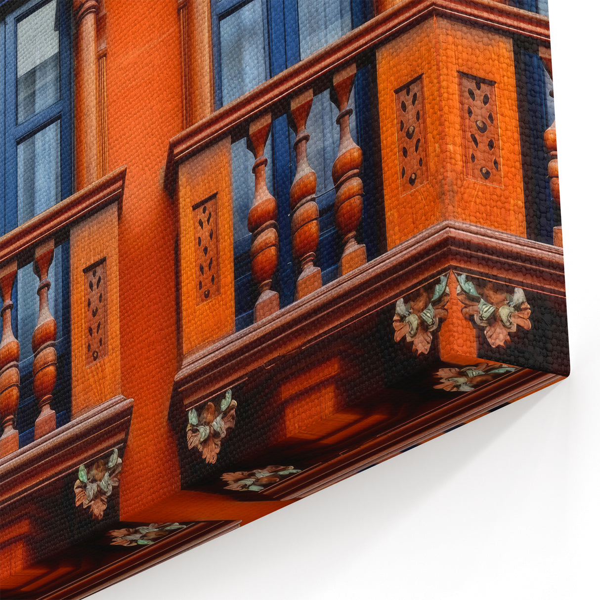 Middle Eastern Architecture Art - Ornate Window Facade Wall Print