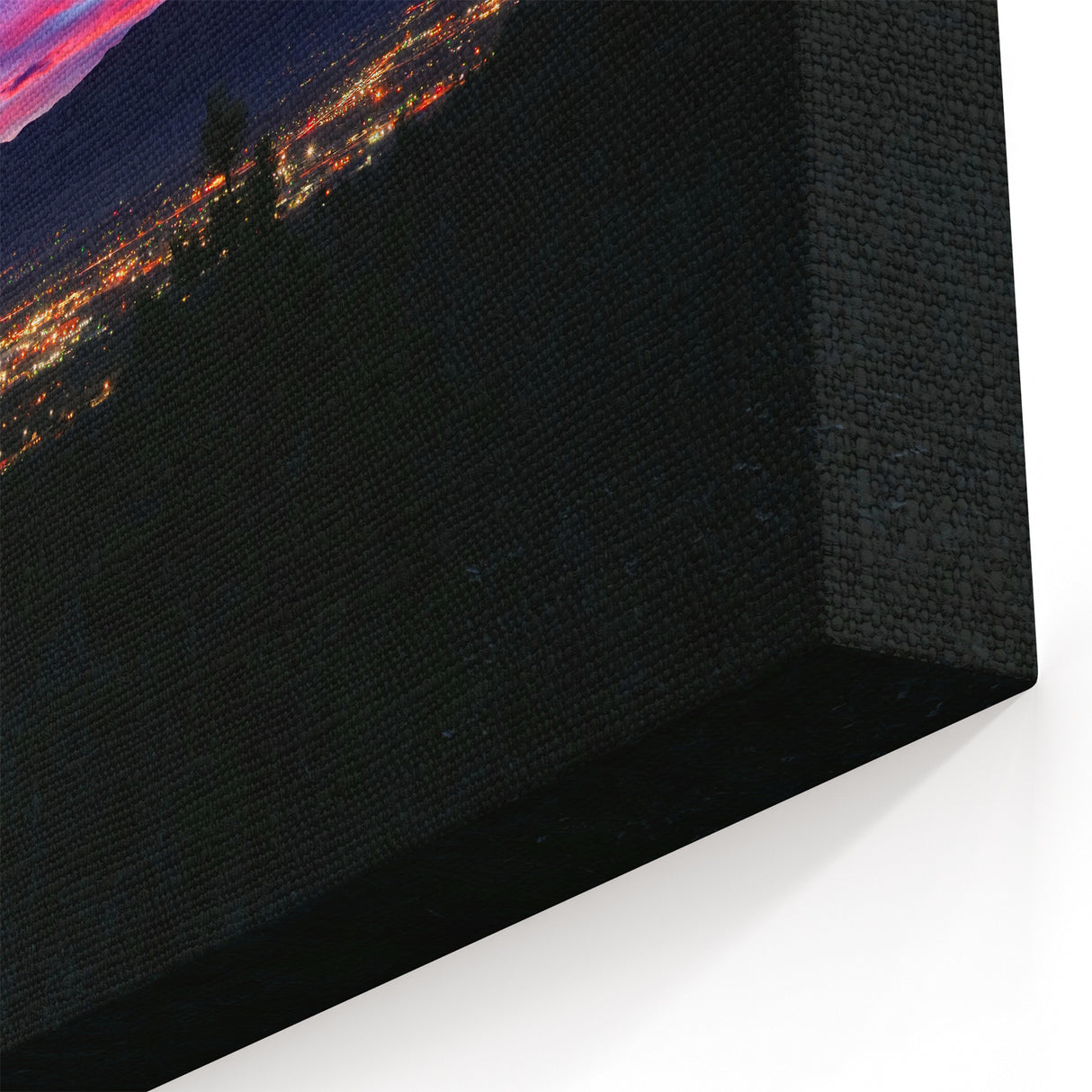 Scenic Colorado Springs Photography - City Lights at Sunset with Pikes Peak
