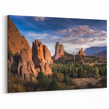 Garden of the Gods Artwork - Majestic Red Rock Formations in Colorado