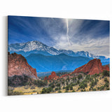 Colorado Springs Landscape Art - Pikes Peak and Red Rock Formations