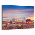 Colorado Springs Wall Art - City Skyline at Sunset with Colorful Skies