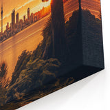 Auckland Skyline Print - New Zealand Art