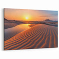 Saudi Arabian Desert Sunset Art - Scenic Sand Dunes at Sunset Wall Print