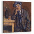Paul Cezanne Prints - Thoughtful Man Portrait Post-Impressionist Wall Art