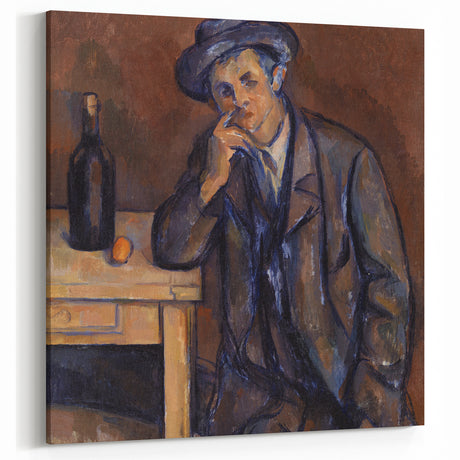 Paul Cezanne Prints - Thoughtful Man Portrait Post-Impressionist Wall Art